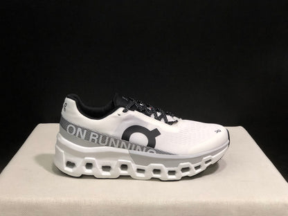 On Running Cloudmonster 2 Shock-Absorbing And Breathable Running Shoes White/Silver