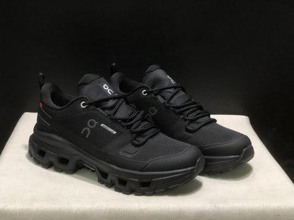 On Running Cloudrock Low WP Hiking Outdoor Shoes All Black