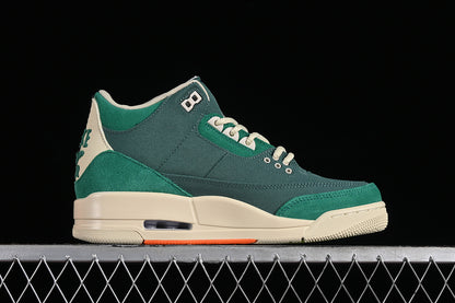 Nina Chanel Abney Nike Air Jordan 3 Retro Bicoastal Malachite Fossil Green Sneakers