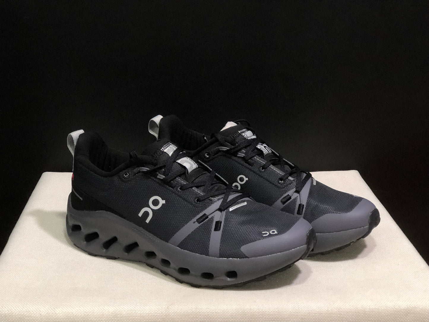 On Running Cloudsurfer Trail Waterproof Comfortable And Breathable Running Shoes Dark Grey/Black