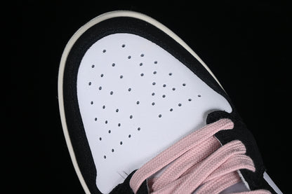 Nike Air Jordan 1 Low Black White Grey Pink Sneakers