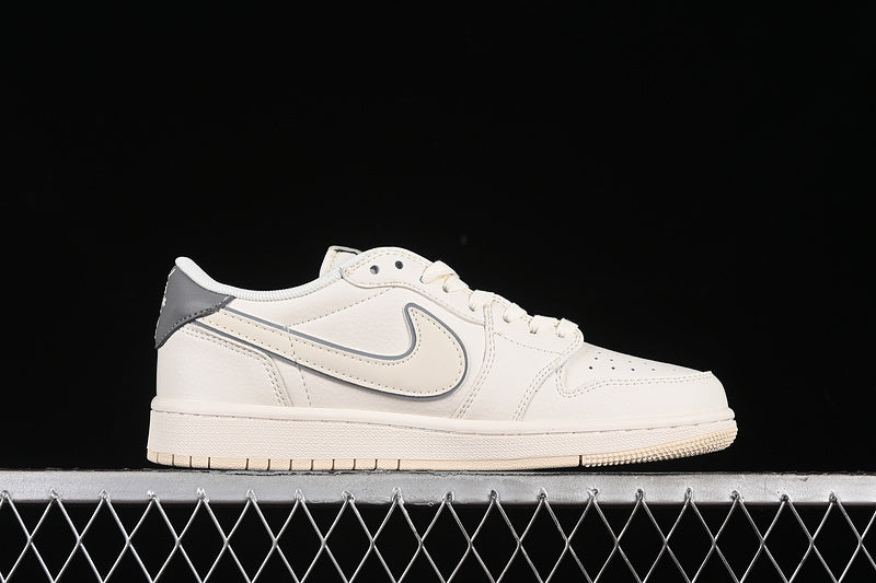 Nike Air Jordan 1 Low OG SP Off-White Travis Scott Fragment Design Grey White Sneakers