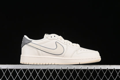 Nike Air Jordan 1 Low OG SP Off-White Travis Scott Fragment Design Grey White Sneakers
