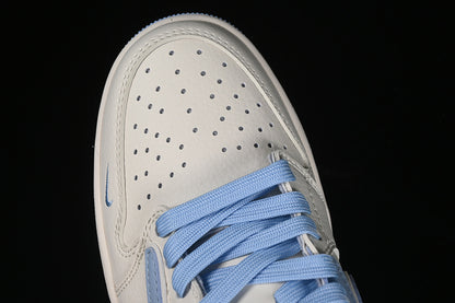 Nike Air Jordan 1 Low OG SP Off-White Travis Scott Fragment Design White Blue Sneakers