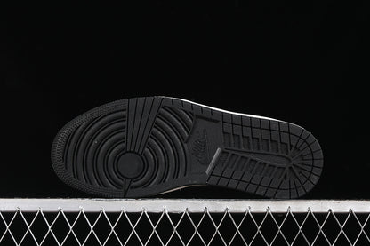 Travis Scott Fragment Design Nike Air Jordan 1 Low OG SP Black Sole Grey White Sneakers