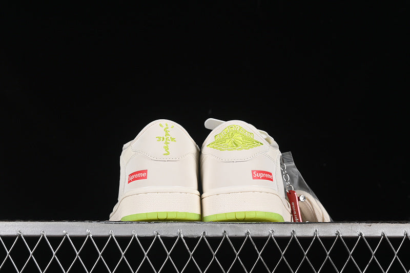 Nike Air Jordan 1 Low Travis Scott Fragment Design Supreme OG SP Off White Green Sneakers