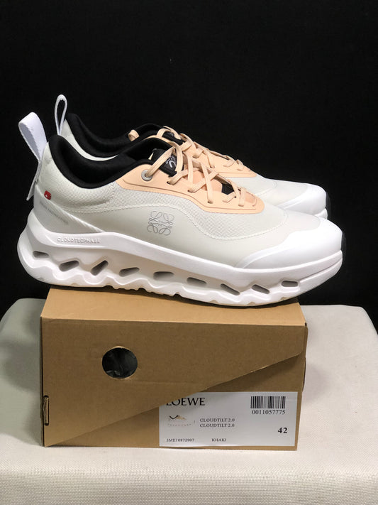 LOEWE x On Running Cloudtilt 2.0 Casual Sports Shoes Ivory White/Light Orange