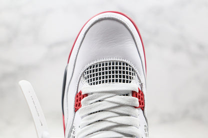 Nike Air Jordan 4 Retro OG IV White Bred Fire Red Sneakers