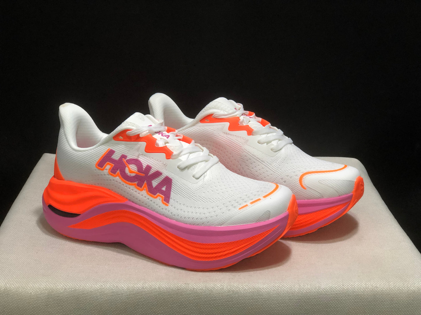 Hoka One One Skyward X Women's Anti-slip Wear-resistant Running Shoes Sneakers White