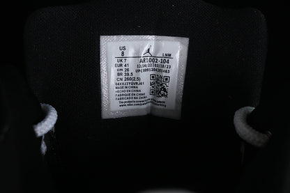 Nike Air Jordan Courtside 23 Black White Clear Rubber Sole Sneakers