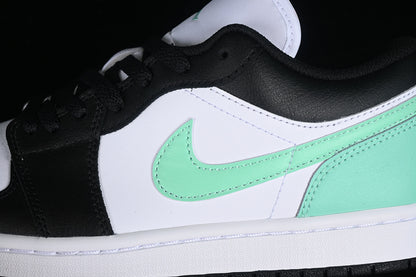 Nike Air Jordan 1 Low Mint Green Black White Sneakers