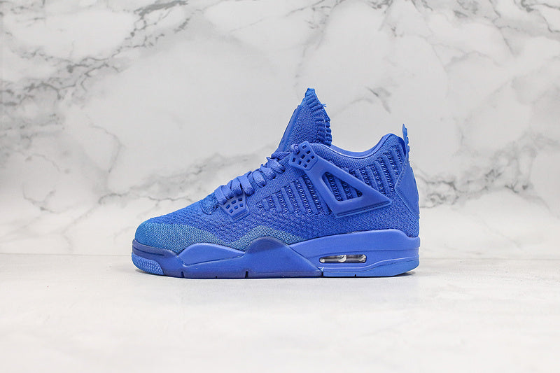 Nike Air Jordan 4 Retro Flyknit Hyper Royal Blue Sneakers