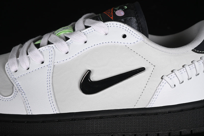 Nike Air Jordan 1 Low Method Of Make Black Sole White Grey Sneakers