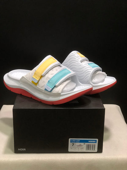 Wtaps x Hoka One One Ora Luxe Comfortable Sandals White/Red