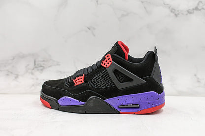 Nike Air Jordan 4 Retro NRG Raptors Black Court Purple Red Sneakers