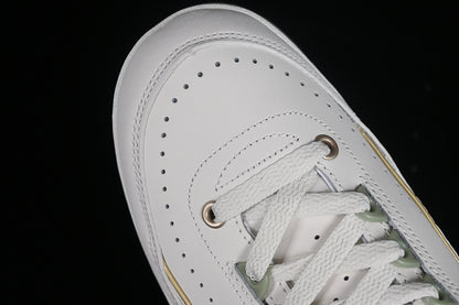Nike Air Jordan 2 Retro Low Year Of The Dragon Grey Green Sole White Red Sneakers