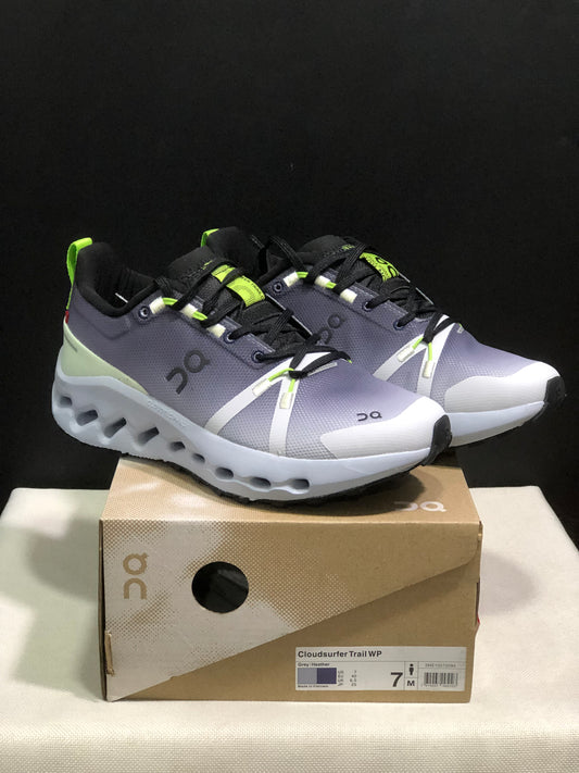 On Running Cloudsurfer Trail Waterproof Comfortable And Breathable Running Shoes Grey/Heather