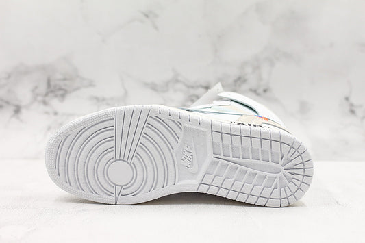 Nike Air Jordan 1 Retro Off-White GS High White Sneakers