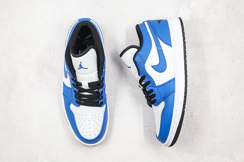 Nike Air Jordan 1 Low Blue White Sneakers