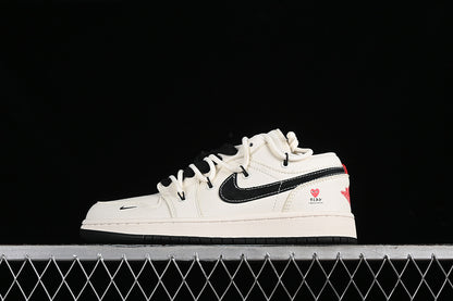 Nike Air Jordan 1 Low PLAY White Black Sneakers