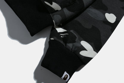 A Bathing Ape BAPE Shark Head Noctilucent Series Hoodie Fleck