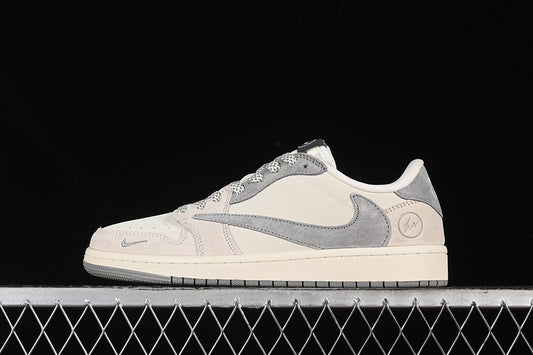 Nike Air Jordan 1 Low Travis Scott Fragment Design OG SP Grey White Sneakers