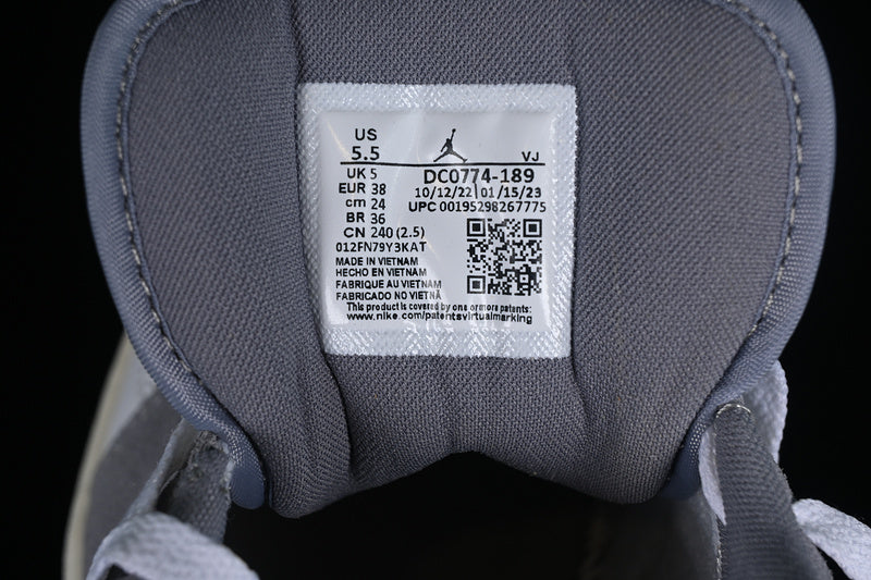 Nike Air Jordan 1 Low Grey Brown White Sneakers
