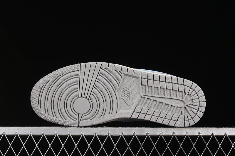 Nike Air Jordan 1 Low Grey White Blue Sneakers