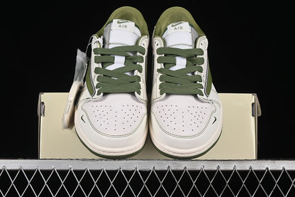 Nike Air Jordan 1 Low Travis Scott Fragment Design OG SP Grass Green White Sneakers