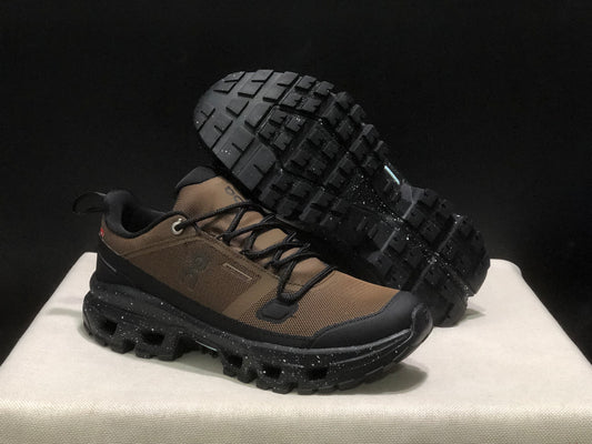 On Running Cloudrock Low WP Hiking Outdoor Shoes Brown/Black