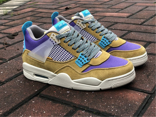 Nike Air Jordan 4 Retro SP 30th Anniversary Union Desert Moss Purple Sneakers