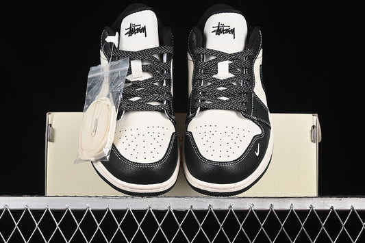 Nike Air Jordan 1 Low Black White Casual Sneakers