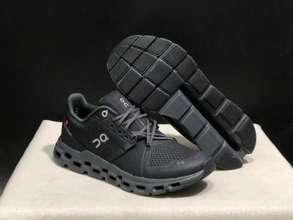 On Running Cloudstratus Shock-Absorbing And Breathable Running Shoes All Black