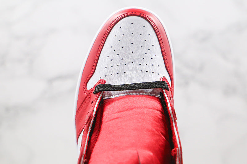 Nike Air Jordan 1 Retro High Satin Snake Chicago Gym Red/Black/White Sneakers