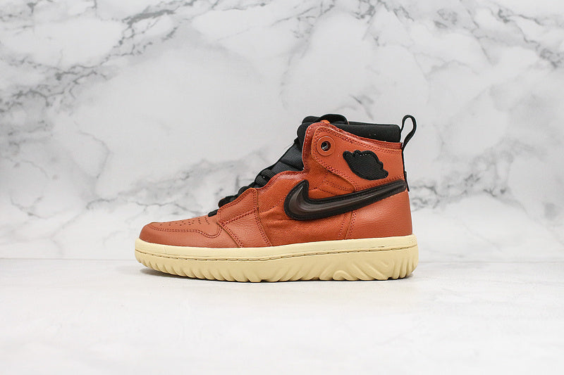 Nike Air Jordan 1 High React Dark Brown Sneakers