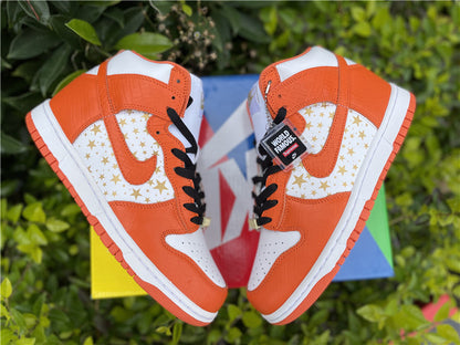 Nike SB Dunk High Stars Orange Sneakers