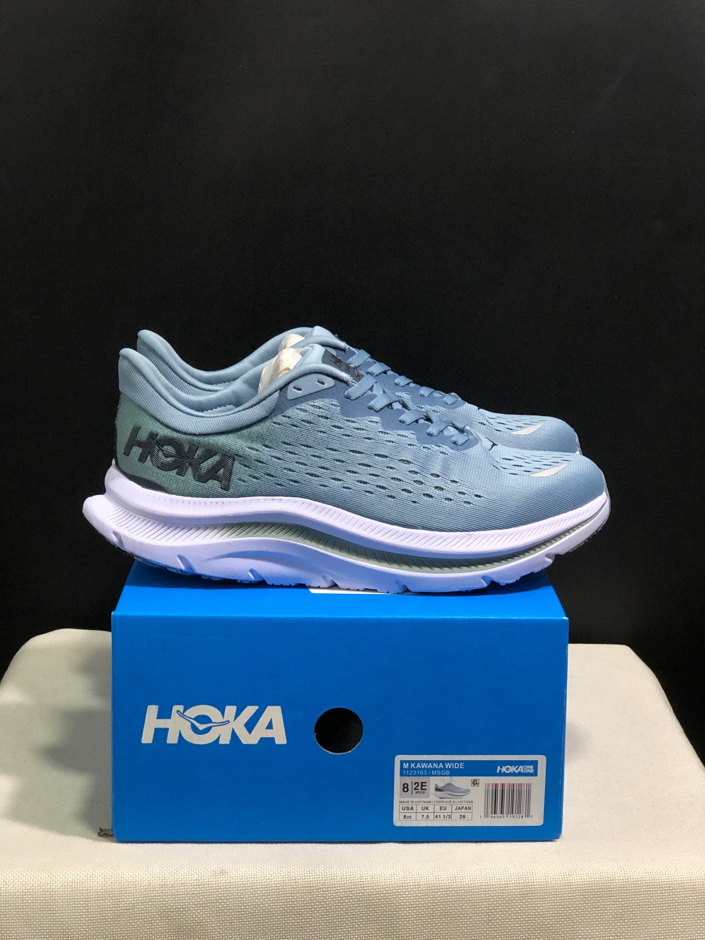 Hoka One One Kawana Cushioning Comfortable Gym Running Shoes Sneakers Light Blue