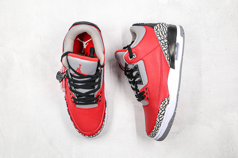 Nike Air Jordan 3 Retro Unite Fire Red Sneakers