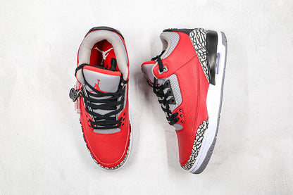 Nike Air Jordan 3 Retro Unite Fire Red Sneakers