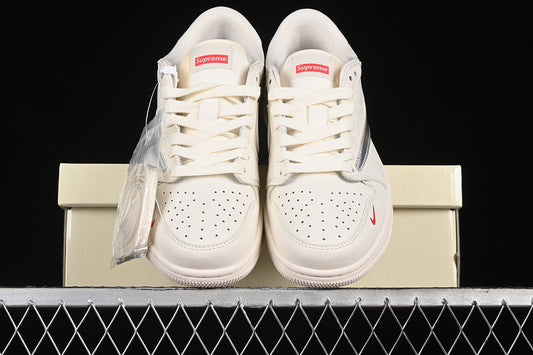 Nike Air Jordan 1 Low Off-White Travis Scott Fragment Design Silver Label White Sneakers