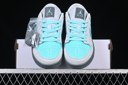 Nike Air Jordan 1 Low Photon Dust Aurora Green Smoke Grey Sneakers