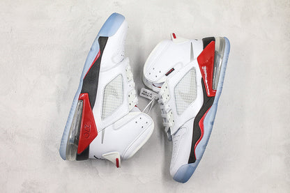 Nike Air Jordan Mars 270 White Fire Red Sneakers