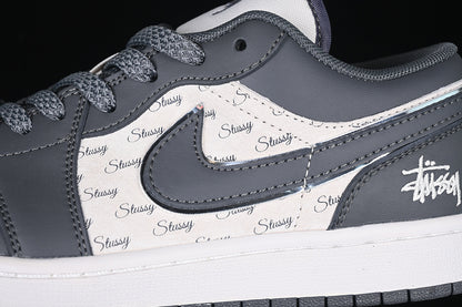 Nike Air Jordan 1 Low White Wolf Grey Sneakers