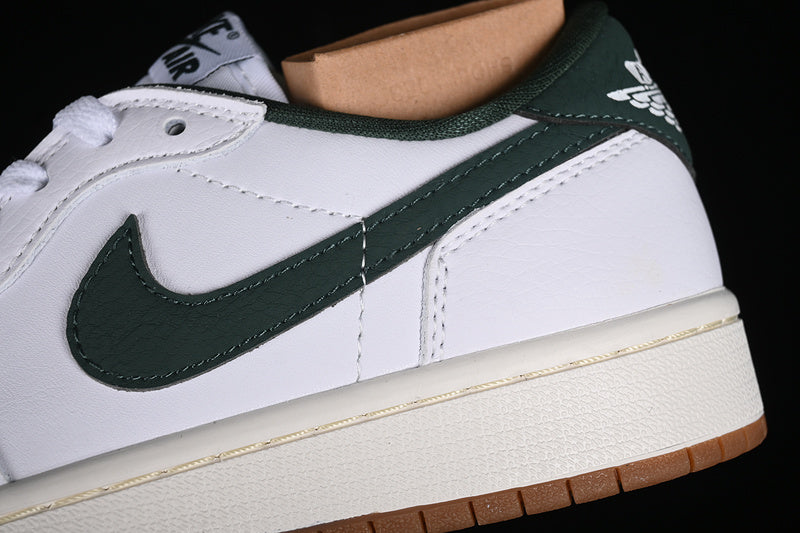 Nike Air Jordan 1 Low Og Brown Sole White Sneakers