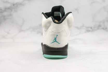 Nike Air Jordan 5 Retro White Island Green Sneakers