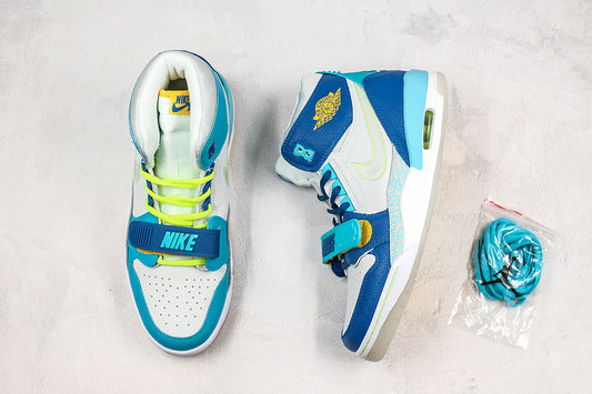 Nike Air Jordan Legacy 312 Just Fly White Blue Sneakers