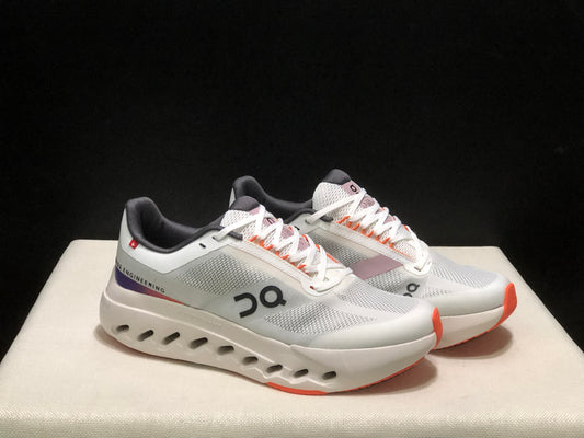 On Running Cloudsurfer Next Casual Running Shoes Grayish-White/Flame