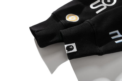 A Bathing Ape BAPE x SORAYAMA Shark Head Empty Mountain Base Joint Edition Black Hoodie