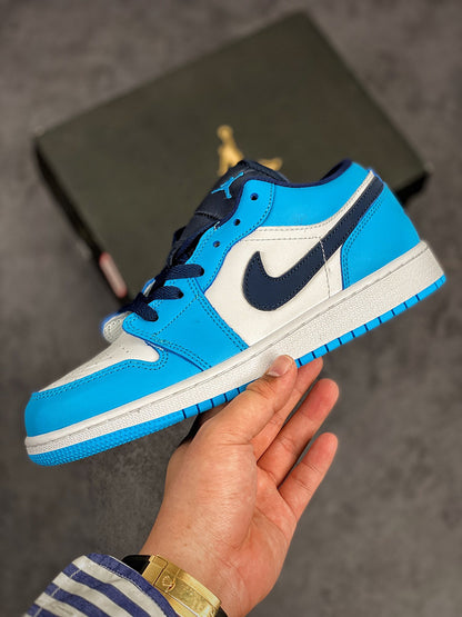 Nike Air Jordan 1 Low UNC White Blue Sneakers