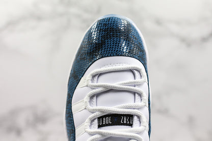 Nike Air Jordan 11 Retro Low Navy Snakeskin Sneakers